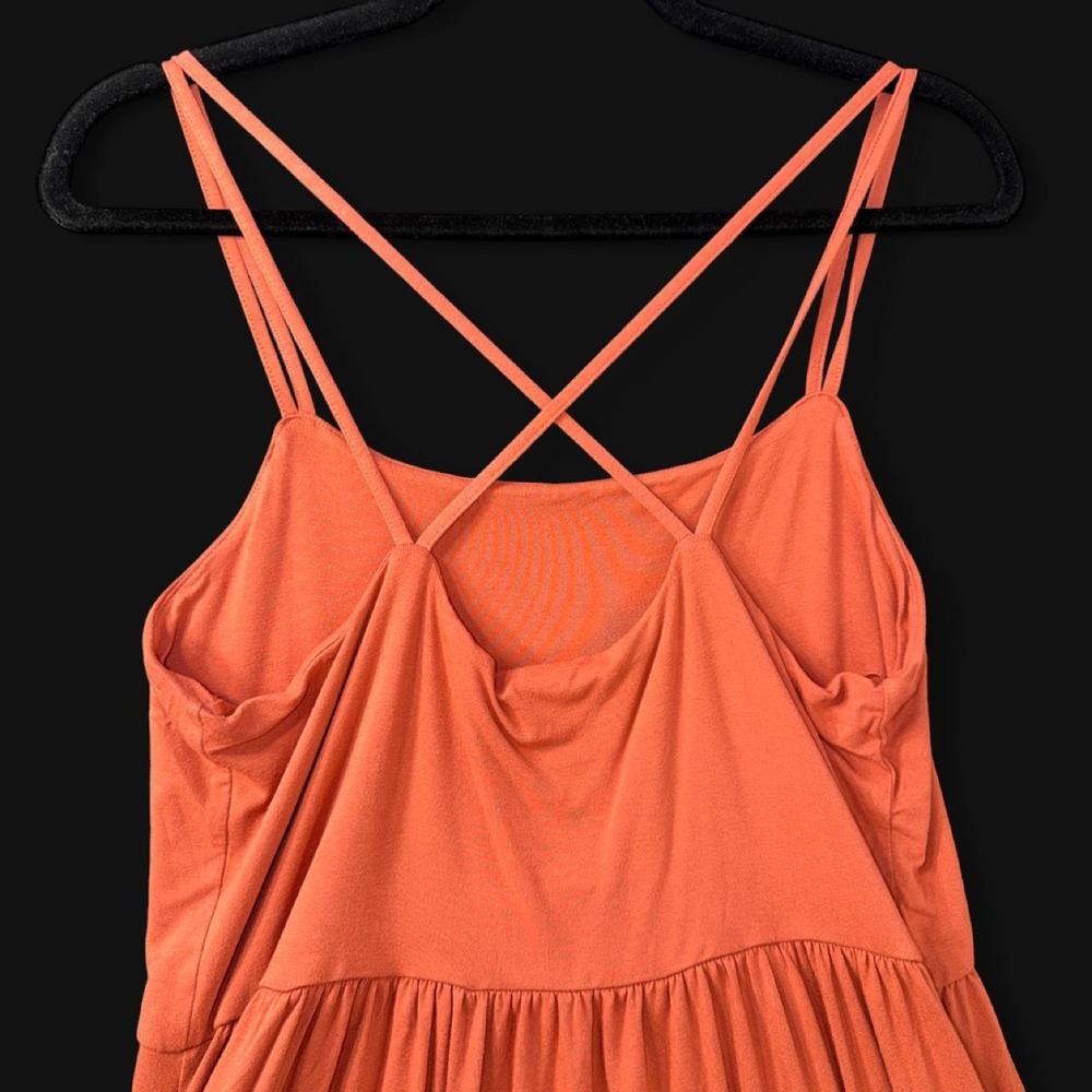 Old Navy Rust Red Strappy Swing Dress – Size Large - Picture 5 of 7